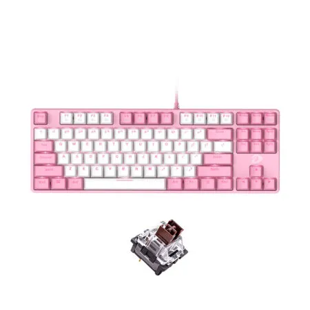Ban Phim Co Tkl Dareu Ek87 Pink White 1 1