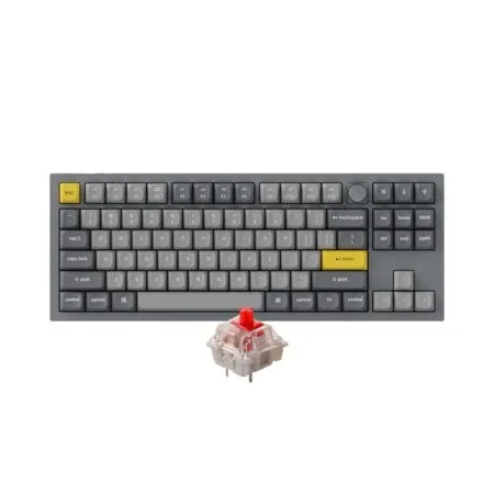 Ban Phim Co Tkl Keychron Q3 Full Assembled Knob Silver Grey Gateron G Pro Red Q3 N1 1 1