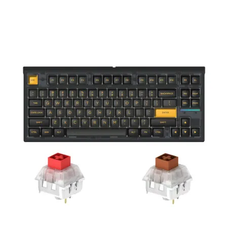 Bàn phím cơ không dây FL-Esports FL750 SAM Polar Night 3 Mode Led RGB HotSwap Kailh BOX V2 Switch Red/ Brown