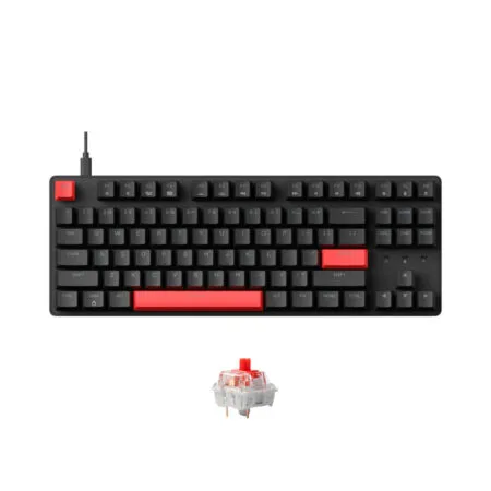 Ban Phim Co Tkl Lemokey X1 Red Blacklight Keychron Sw 03