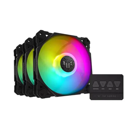 Bo Ba Fan Case Asus Tuf Gaming Tf120 Argb 120mm Black With Argb Controller Tuf Gaming Tf120 Argb 3in1 1 1