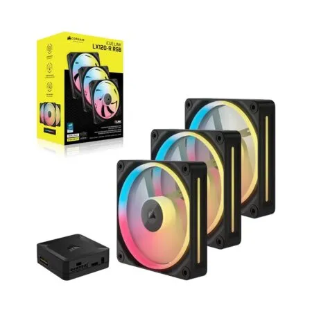 Bộ ba Fan Case Corsair iCUE LINK LX120-R RGB 120mm PWM Black CO-9051050-WW