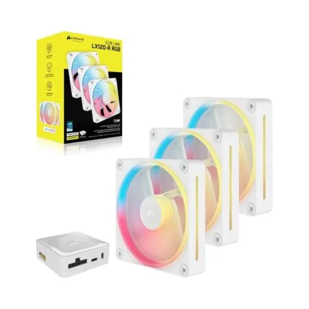 Bộ ba Fan Case Corsair iCUE LINK LX120-R RGB 120mm PWM White CO-9051054-WW