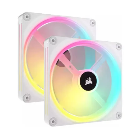 Bộ hai Fan Case Corsair iCUE LINK QX140 RGB 140mm White CO-9051008-WW