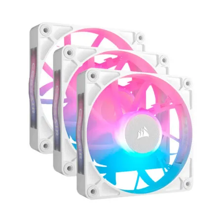 Bộ ba Fan Case Corsair iCUE LINK RX120 RGB 120mm PWM White CO-9051022-WW