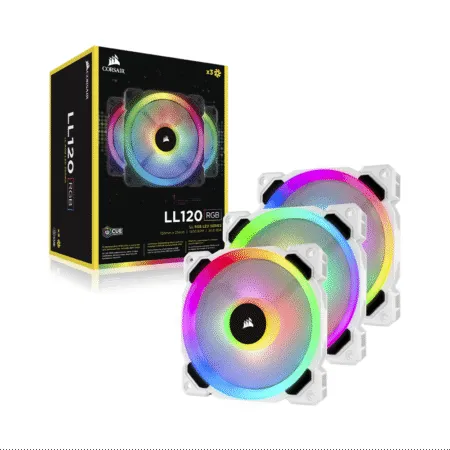 Bo Ba Fan Case Corsair Ll120 Rgb 120mm Dual Light Loop White Rgb With Lighting Node Pro Co 9050092 Ww 1 1
