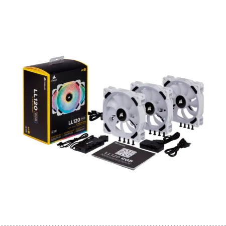 Bo Ba Fan Case Corsair Ll120 Rgb 120mm Dual Light Loop White Rgb With Lighting Node Pro Co 9050092 Ww 2 1