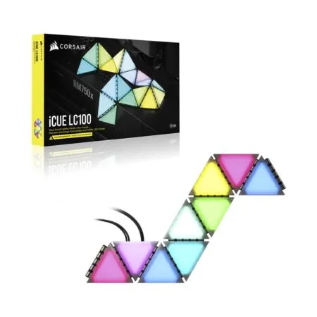 Bo Den Chieu Sang Corsair Icue Lc100 Smart Case Lighting Triangles Expansion Kit Cl 9011115 Ww 2