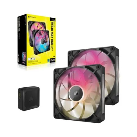 Bộ hai Fan Case Corsair iCUE LINK RX140 RGB MAX 140mm PWM CO-9051036-WW
