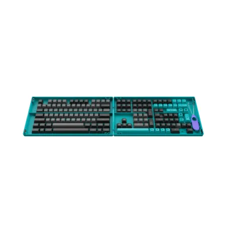 Bo Keycap Akko Black Cyan Pbt Double Shot Asa Profile 2 1
