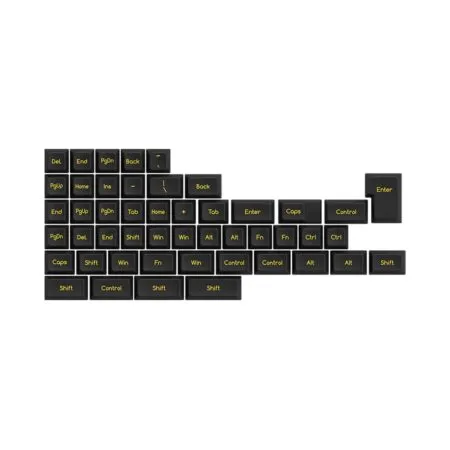 Bo Keycap Akko Black Gold Abs Double Shot Sal Profile 2 1