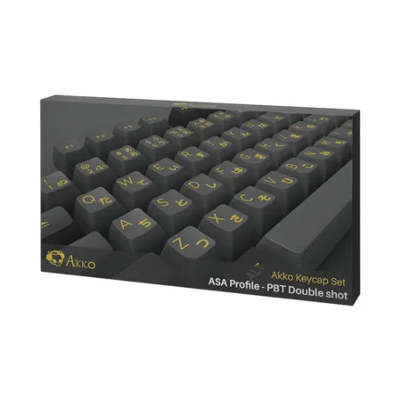 Bo Keycap Akko Black Gold Pbt Double Shot Asa Profile 4 1