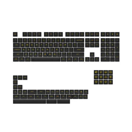 Bộ Keycap Akko Clear Transparent Black Set V2 PC ASA-Clear Profile