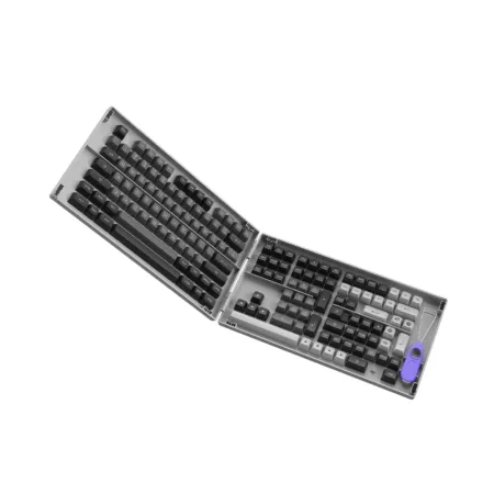 Bo Keycap Akko Black Silver Pbt Double Shot Asa Profile 4 1