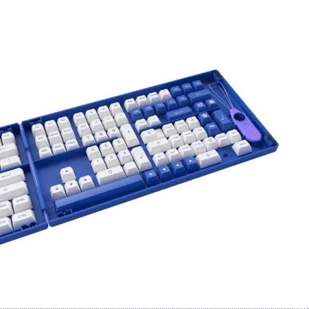 Bo Keycap Akko Blue On White Pbt Double Shot Asa Profile 1 1