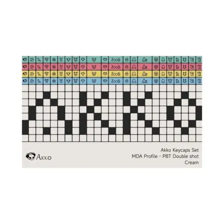 Bo Keycap Akko Cream Pbt Double Shot Mda Profile 003 1