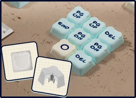 Bo Keycap Akko Lemon Bear Pbt Dyesub Oem Profile 02