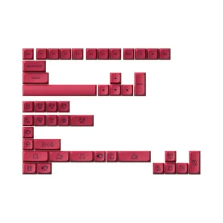 Bo Keycap Akko Neon Pbt Double Shot Mda Profile 1 1