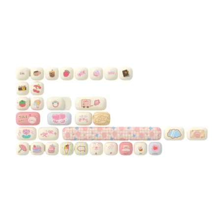 Bo Keycap Akko Piggy Party Cute Pbt Dyesub Mog Profile 01