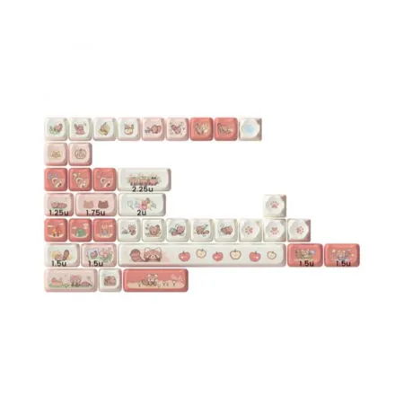 Bo Keycap Akko Raccoon Mao Pbt Dyesub Mao Profile 02