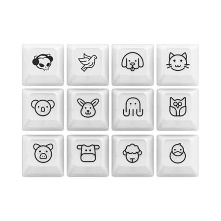 Bo Keycap Akko White Pc Asa Clear Profile 3 1