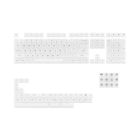 Bộ Keycap Akko White PC ASA-Clear Profile