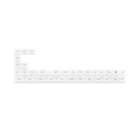 Bo Keycap Akko White Set V2 Pc Asa Clear Profile 2 1