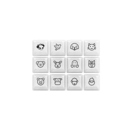 Bo Keycap Akko White Set V2 Pc Asa Clear Profile 3 1