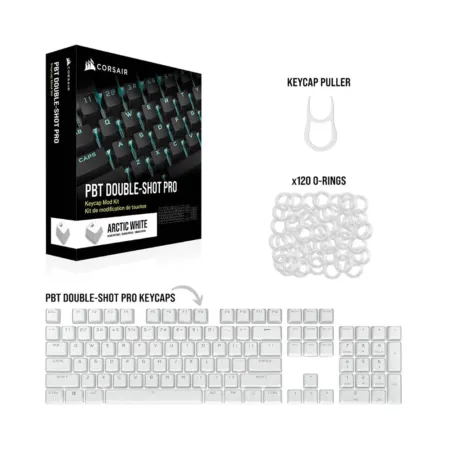 Bo Keycap Corsair Pbt Double Shot Pro Arctic White Ch 9911040 Na 1 1