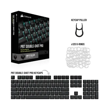 Bo Keycap Corsair Pbt Double Shot Pro Onyx Black Ch 9911060 Na 4