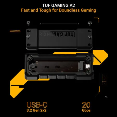 Box Di Dong Ssd M 2 Nvme 20gbps Asus Tuf Gaming A2 A2 Blk G As 04