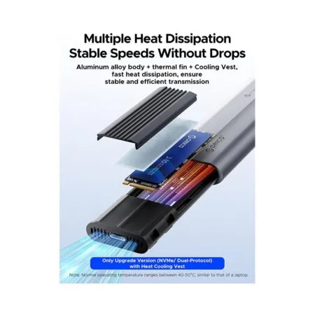 Box Di Dong Ssd M 2 Pcie Nvme To Usb 3 2 Gen2 Type C Orico Axm2 G2 V1 Gy Bp 37