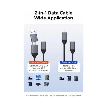 Box Di Dong Ssd M 2 Pcie Nvme To Usb 3 2 Gen2 Type C Orico Axm2s G2 V1 Gy Bp 10