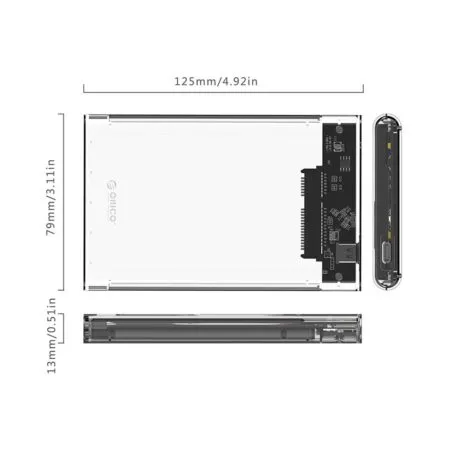 Box O Cung 2 5 Inch 5gbps Orico Transparent 2139c3 Cr Ep 03