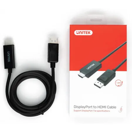 Cap Chuyen Displayport To Hdmi 1 8m Unitek Y 5118ca 1 1