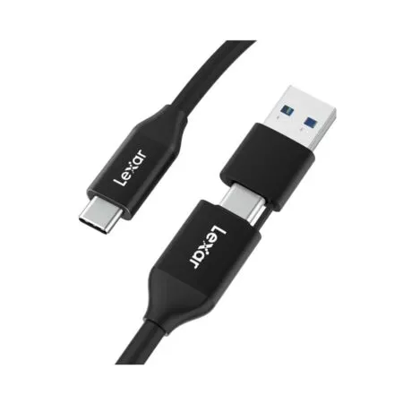 Cáp kết nối Lexar 2-in-1 USB 3.2 Gen 2 Type-C 10Gbps LPA100C-RNBNG