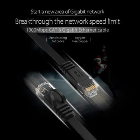 Cap Mang Cat6 Utp Orico Black Pug C6b 01 1