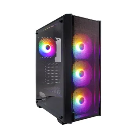 Case máy tính 1STPLAYER V4 Black V4-BK-4F1