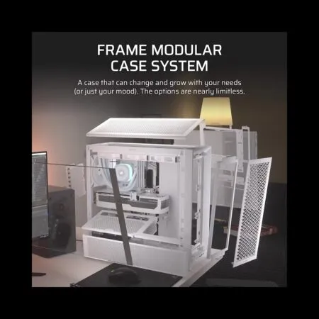 Case May Tinh Corsair Frame 4000d Airflow White Cc 9011291 Ww 03