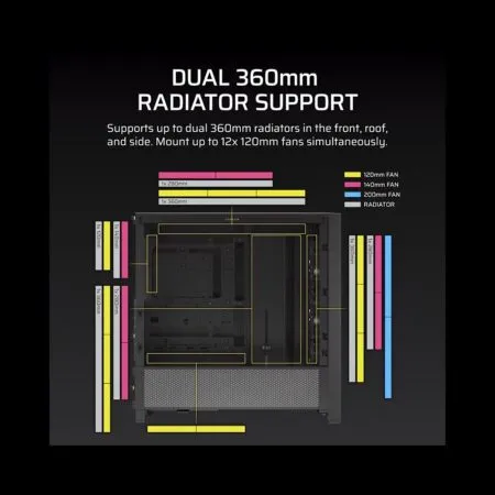 Case May Tinh Corsair Frame 4000d Rs Argb Airflow Black Cc 9011296 Ww 05