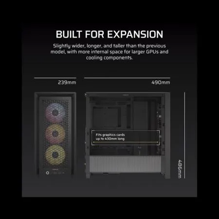 Case May Tinh Corsair Frame 4000d Rs Argb Airflow Black Cc 9011296 Ww 08