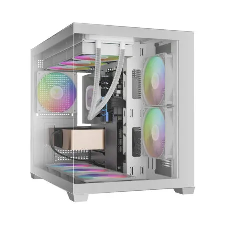 Case máy tính Gamdias AURA GC10M WH ARGB CAAURAGC10MWHGA