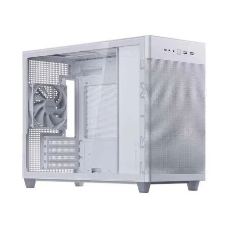 Case May Tinh Microatx Asus Prime Ap201 Tempered Glass White 5 1