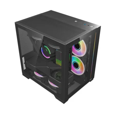 Case May Tinh Mik Lv12 Mini Elite Black Argb Led Strip Mik Lv12 Black 1 1