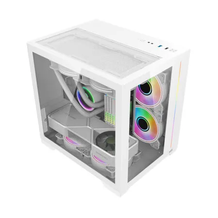 Case May Tinh Mik Lv12 Mini Elite White Argb Led Strip Mik Lv12 Mini Elite White 1 1