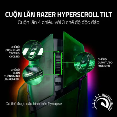 Chuot Gaming Khong Day Razer Basilisk V3 Pro 35k Phantom Green Edition Rz01 05240300 R3a1 04