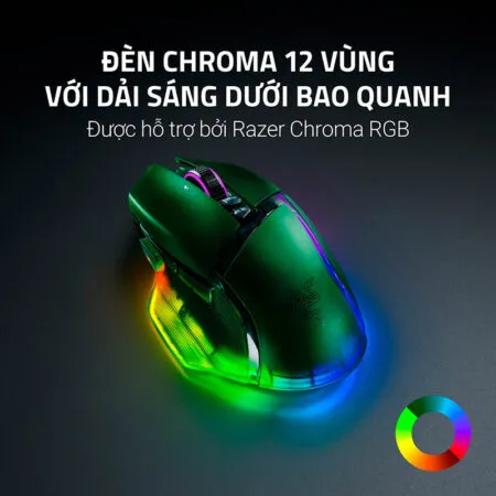 Chuot Gaming Khong Day Razer Basilisk V3 Pro 35k Phantom Green Edition Rz01 05240300 R3a1 08