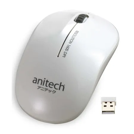 Chuot Khong Day Anitech W213 Mau Trang W213wh 4 1