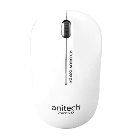 Chuot Khong Day Anitech W213 Mau Trang W213wh 6