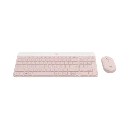 Combo Ban Phim Va Chuot Khong Day Logitech Mk470 Slim Rose 920 011326 2 1
